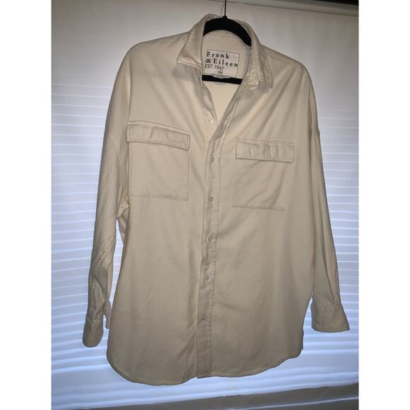 Frank & Eileen Mcloghlin Oversized Button Down Shirt Women's Minimalist Luxury S - Picture 2 of 7